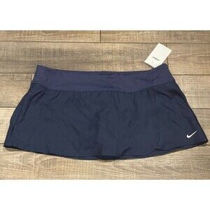 New NIKE Swim Womens Skirt Swimwear NESSA391-440 Navy Blue Size XL MSRP$50